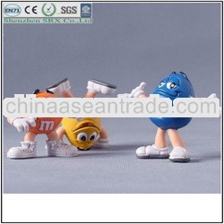 mini bean cartoon plastic figure figurine for promotion,cartoon pvc toy for sale