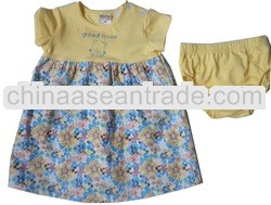 summer lovely prints cotton baby clothing sets,baby wear