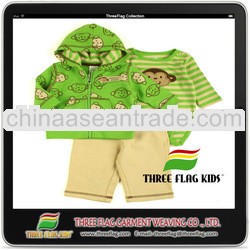 wholesale 100% cotton 3-pcs baby clothing set