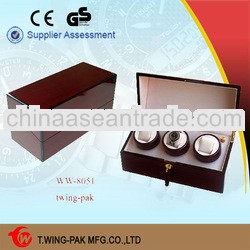 wooden silent scatola del tempo watch winder