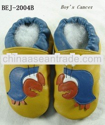 yellow fashion soft sole sheepskin baby casual shoes