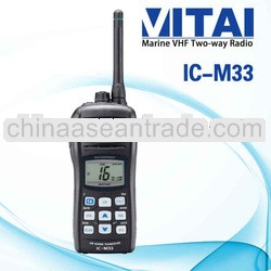 100% Original IC-M33 VHF 5W 70 Channels Waterproof IP67 VHF Marine Transceiver