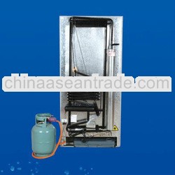 12V or 110V or 220~240V gas refrigerator freezer/ LPG compressor fridge/kerosene top freezer fridge-