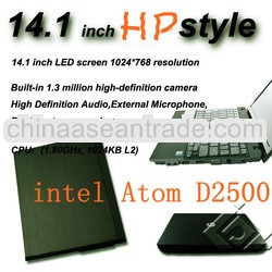 14.1 inch Intel Atom D2500 Windows 7 3G/SD Card Laptop