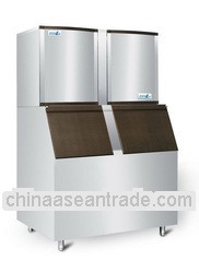 1500 kg industrial ice cube machine/block ice makers with removable ice storage bin