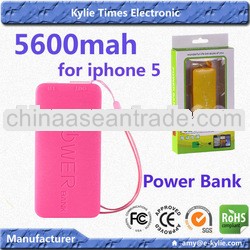 1 year guaranty travelling emergency power bank manufacturer for iphone 5