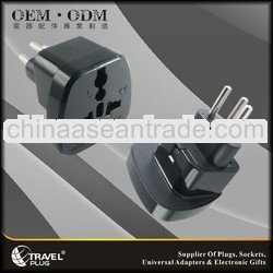 2012 HOT SALE Best Quality Switzerland Souvenir Gifts Travel Plug Adapter With Safety Shutter (WAS-1