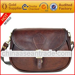 2012 brown genuine leather brown shoulder bag,men's business messenger bag