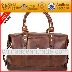 2013 Guangzhou brown leather messenger bag,briefcase, men leather handbag