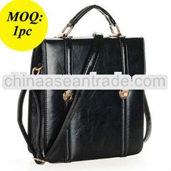 2013 (MOQ=1PC) Lady's Fashion PU Retro Bag-Black