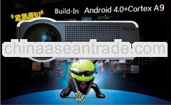 2013 New Come Out , android projector build-in system 2HDMI 2USB RJ45 SD TV VGA AV