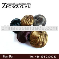 2013 New hot Black Synthetic Hair donut, Hair bun with clip