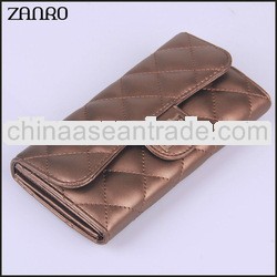 2013 Newly Designed Korean Style Leather PU Long Evening Wallet Coin Purse