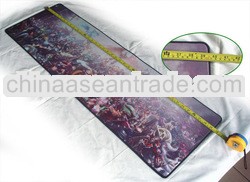 2013 best selling game mouse pad/fabric surface natural rubber game mouse pad