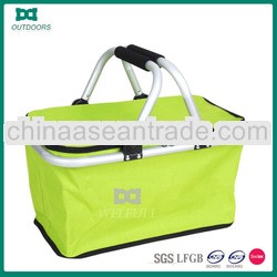 2013 folding aluminum frame shopping basket