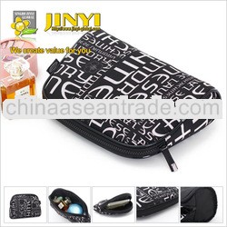2013 hot sale microfiber beauty case printed lips bag