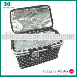 2013 hot selling insulated cooler bag fabric basket cooler bag