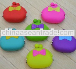 2013 silicone women bags with bowknot