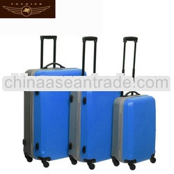 2014 360 turn ABS luggage with colourful hard shell luggage