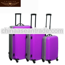 2014 ABS+PC Shell luggage with colourful hard shell luggage