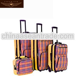 2014 Feame luggage Foldable fiber famous trolley travel bags