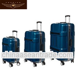 2014 double 360 degree wheels trolley luggage case
