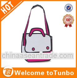 2014 fashion bag oxford 3d shoulder school bag 4colors for lady