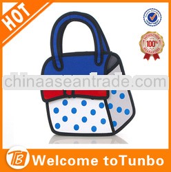 2014 made in china cute tote cartoon ladies bags