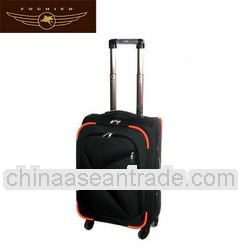 2014 wholesale luggage 4 wheels black color