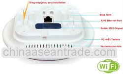 300Mbps wirleess 802.3af POE ceiling mounted ap with RJ45 port