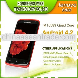 4.7 Inch IPS lenovo S820 mtk6589 android quad core lady's phone 1.2GHz 1GB RAM;4GB ROM 1280*720