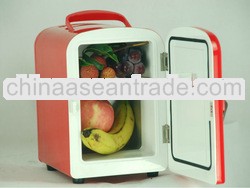 4l red mini retro fridge freezer for car and home