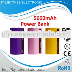 5500mah yellow color power bank for iphone 5 samsung galaxy s 1 year guaranty