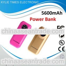 5v output voltage portable power bank for iphone 5 paypal accept 5600mah