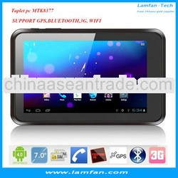 7'' 3G GPS tablet pc MTK8377 (MTK6577 upgrade )Dual core dual sim card phone call GPS blueto