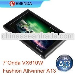 7" AllWinner A13 ONDA VX610W Fashion Android 4.0 Tablet PC 8GB Black