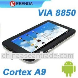 7" VIA8850 capacitive android 4.0.3 512MB/4GB tablet pc with camera HDMI