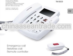 Basic phone corded phone hotel use sos gsm phone