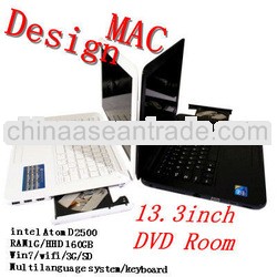 Brand new Newest 13.3 inch D2500 Laptop Win7 WIFI Notebook laptop Memory 1GB HDD 160GB
