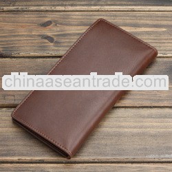 Brown Elegant Fake Leather Card Holder