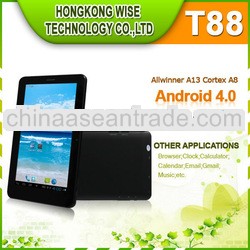 Cheapest phone calling 7'' T88 tablet AllWinner A13 1.0GHz