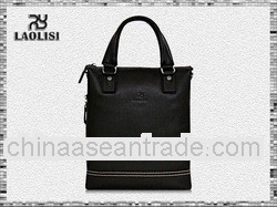 China brand handbag 2012 fashion men conference or shopping bag with 100% genuine leather men hand b