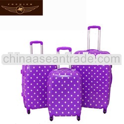 Colourful PC luggage 2014 fashion valise new 2012 for girls