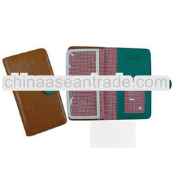 Custom pvc leather passport chequebook holder