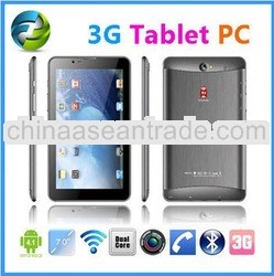 Dual Core tablet pc 3g sim card slot MTK6577