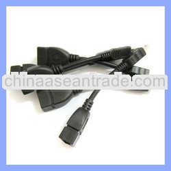 Factory Supply 5 Pin Micro USB To OTG Adapter Cable OTG Cable for Tablet PC