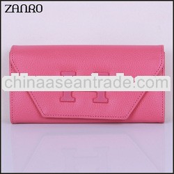 Fashion Ladies With Coin Purse Top-grain Leather Wallet