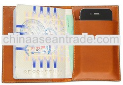 Fashion leather passport holder PU pass port holders