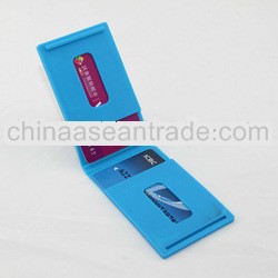 Fashionable silicone bank card holder for promotions