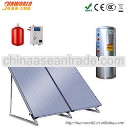 Flat plate separate pressured solar water heater